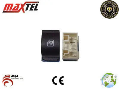MAXTEL 18205038 Cam Kaldırma Anahtarı Ön Sağ Kasasız Fıat Doblo (119, 223) (00-16) 5 Fişli Turuncu Işık 735461275 735461277 7354612770 735518654 6490G8 735518655 1618106380 735518654PART 735461275PART