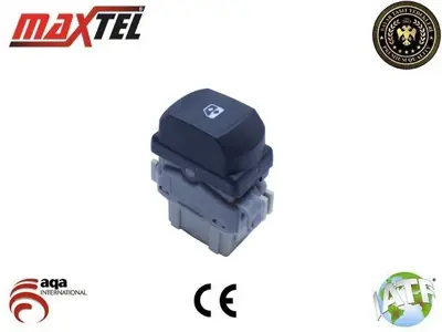 MAXTEL 18204013 Cam Kaldırma Anahtarı Ön Sağ Renault Megane Iı (02-08) 6 Fişli 8200315013 8200414962 8200108265 8200167230 8200414961 8200442266