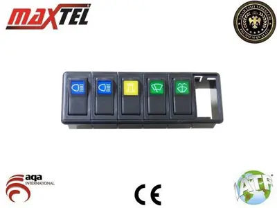 MAXTEL 18201980 Kabin Düğme Panel Unıversal Traktör 5 Düğmeli 18201980