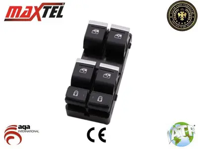 MAXTEL 18231131 Cam Kaldırma Anahtarı Ön Sol Audı A6 (4a5,C8) (18-) 10pın Beyaz Işık 4KD959851B