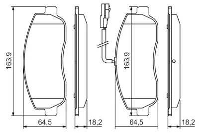 BOSCH 0986494498 Fren Balatası Ön 4106000Q0L 4106000Q1E 4419950 93167551 95522278 410601061R 410602889R 410604386R 7485121748 7110604386