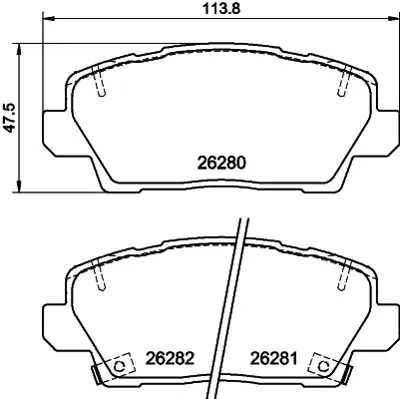 BLUE PRINT ADBP420111 Fren Balatası Ön 58101G6A00