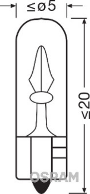 OSRAM 2723 Ampül