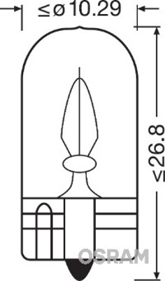 OSRAM 2841 Ampül