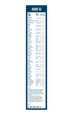 BOSCH 3397004579 Sılecek Süpürgesı Ön 3397004579