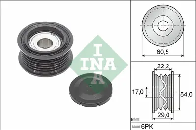 INA 532 0854 10 V Kayıs Gergı Rulmanı 059903341AJ