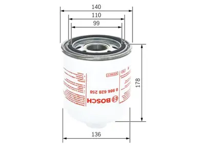 BOSCH 0986628258 Hava Kurutucusu Kartusu