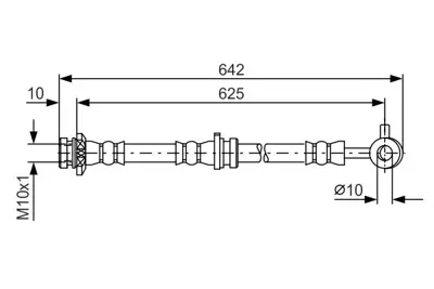 BOSCH 1987481573 Fren Hortumu Ön Sag 46210JG01A 462100784R 46510JG01A 46210JD000 46206M0200 46210JG01B 46510JG01B 46210JE20A