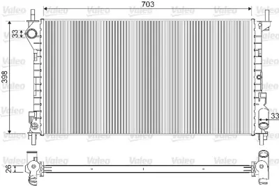 KALE 0222301AB Su Radyatörü 4T168005GA 4523720 4571640 9T1Z8005A 2T148005FA 5228316 4970673 1365996 2T148005FB 1365997