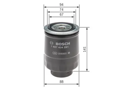 BOSCH 1457434281 Dızelyakıtfıltresı NID1640359E0ANIS1640017A00