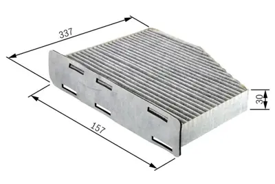 BOSCH 1987432048 Polen Fıltresı 6447AZ 2435 2436 6447PE 6447TF 9624701380 85601352 94006447PE001 CU3448 E146029