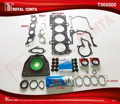 ROYAL CONTA T566000 Takım Conta 3S4G6008AA