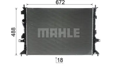 BEHR CR 1724 000P Su Radyatörü JX618005BD JX618005BC 2258572 2238311