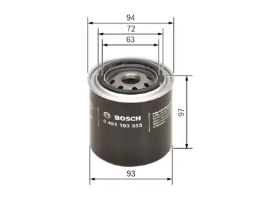 BOSCH 0451103333 Yag Fıltresı 3904728 4137784 4628534 6636968 AJ0414302B AJ0414302F GY0114302B LPW000070 LR029240 4884899AB