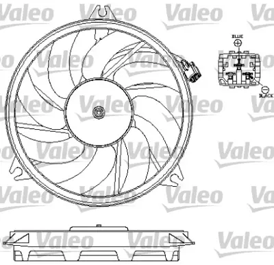 BEHR CFF 290 000P Fan Motoru 1253C5 1253C9 125480 125487 1253E0 1253R7 DER21009 5081708 8EW351043751 7701206078