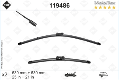 VALEO 119486 Sılecek Süpürgesı Ön Takım 566998001 566955426 566955425