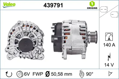 VALEO 439791 Alternatör 04L903024S