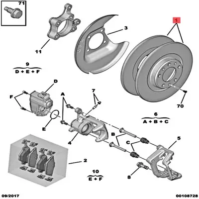 BOSCH 0986479C24 Arka Fren Diski 1609582880, 3642786