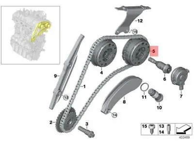 BMW 11368617693 Vanos 11317617472, 11317617474, 11317617475, 11317617489, 11318648729, 113527636186, 11368617692, 11368617693, 11417636187, 11418600425