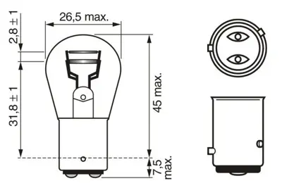 BOSCH 1987302215 Ampul 