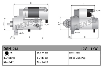 DENSO DSN1213 Mars Motoru 2810037032 281000T030 2810037031 2810037030 2810037021 281000T050 2810037020 CH100TA116 4280004053 281000T060