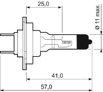 VALEO 032519 Halogen Ampul 12v H7 %50 Isık 
