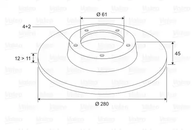 VALEO 186786 Arka Fren Dısk Aynası Kangoo Fl 03> 1,6ı 1,9dcı Kangoo 97 03 1,6ı 1,9dcı 