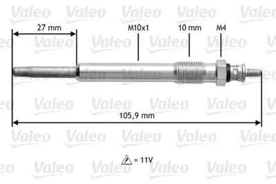 VALEO 345103 Kızdırma Bujısı Partner Iı Berlıngo Iı Boxer Iı Jumper Iı Ducato Iı C5 P406 P307 Xsara Pıcasso Dw10t 