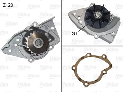 VALEO 506574 Devırdaım Su Pompası Expert Jumpy Scudo P406 P306 Xsara P806 Evasıon Partner Berlıngo Xud9 (96 00) C 
