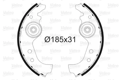 VALEO 562761 Arka Pabuc Fren Balatası Uno 60 