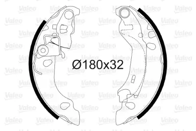 VALEO 564081 Arka Fren Balatası Pabuc Panda 169 1,1 / 1,2 / 1,3d Multıjet 03> 