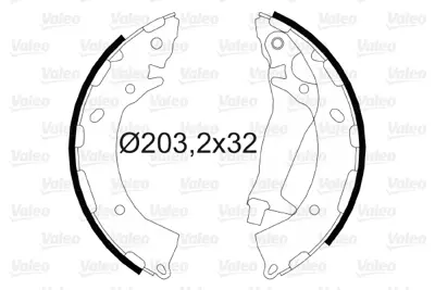 VALEO 564090 Arka Fren Balatası Kampana Tıp Pabuc Hyundaı Getz 2002-> 