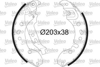VALEO 564209 Pabuçlu Fren Balatası Renault Clıo 02/00> 06/09 