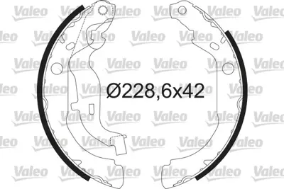 VALEO 564210 Arka Fren Balatası (Pabuclu) Duster 4x4 Logan Clıo Iı 1,2 1,2 16v 1,4 1,4 16v 1,5dcı 1,6 16v 1,9d 1, 