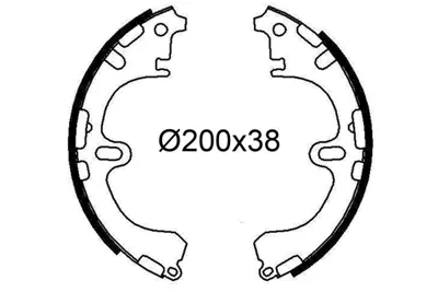 VALEO 564249 Arka Fren Balatası Pabuc Corolla 1988 2002 (Ae92 Ae100 Ae101 Ae111) 