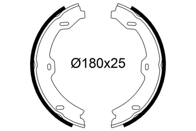 VALEO 564280 Fren Balatası Arka (Park Frenı Pabucu) C219 04>10 W211 02>08 S211 03>09 W212 09>15 R230 03>12 