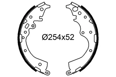 VALEO 564308 Fren Balatası Pabuc Arka Hıace 2.5d 4d / 2.7 Vvtı / 3.0d 05-> 
