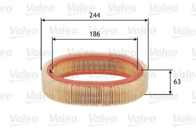 VALEO 585606 Hava Fıltresı R9 R11 R19 