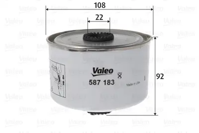 VALEO 587183 Yakıt Fıltresı (276dt 306dt 368dt) Dıscovery 3 L319 04>09 Dıscovery 4 L319 09>18 Range Rover 3 L322  