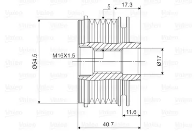 VALEO 588026 Alternator Kasnagı Clıo Iı (1,5 Dcı) 