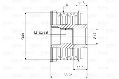 VALEO 588055 Alternator Kasnagı Bmw E81 E87 E46 E90 E60 E64 E63 E65 E83 Z4 E85 