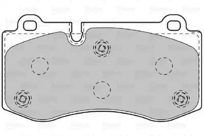VALEO 670995 Fren Balatası On W211 05>08 W221 06>13 C216 06>13 R230 01>12 