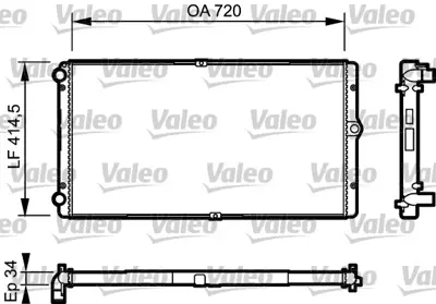 VALEO 732177 Motor Radyatoru Transporter T4 2,5tdı 95>03 