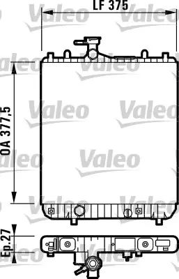 VALEO 732694 Motor Su Radyatoru Agıla A Z10xe Z12xe 