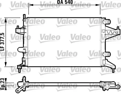 VALEO 732825 Motor Su Radyatoru Z10xep Z12xe Z12xep Z14xep Corsa C 