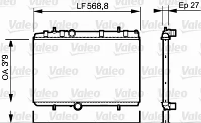 VALEO 734338 Motor Su Radyatoru P307 Ym P3008 Rcz Partner Tepe Berlıngo Iıı P308 P5008 C4 C4 Iı Ds4 C4 Pıcasso Ds 