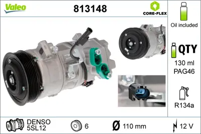 VALEO 813148 Klıma Kompresoru Bmw N43 B16 N46 B20 E87 E90  X1 E84 