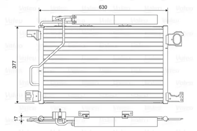 VALEO 814423 Klıma Radyatoru W203 02>07 Cl203 02>08 S203 02>07 C209 02>09 A209 03>10 