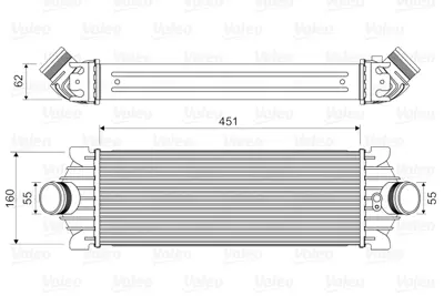 VALEO 818644 Turbo Intercooler Radyator Transıt V347 11>14 V362 14 /> Custom 12 /> 2,2tdcı 155ps Arkadan Ceker 