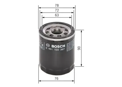 BOSCH 0451103367 Yag Fıltresı Range Rover Sport I L320 05>10 Range Rover Iıı (L322 05>12 S-Type Iı (X200 02>07 Xf I ( 